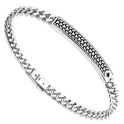 Браслет мужской из серебра Zancan EXB 658
